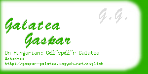 galatea gaspar business card